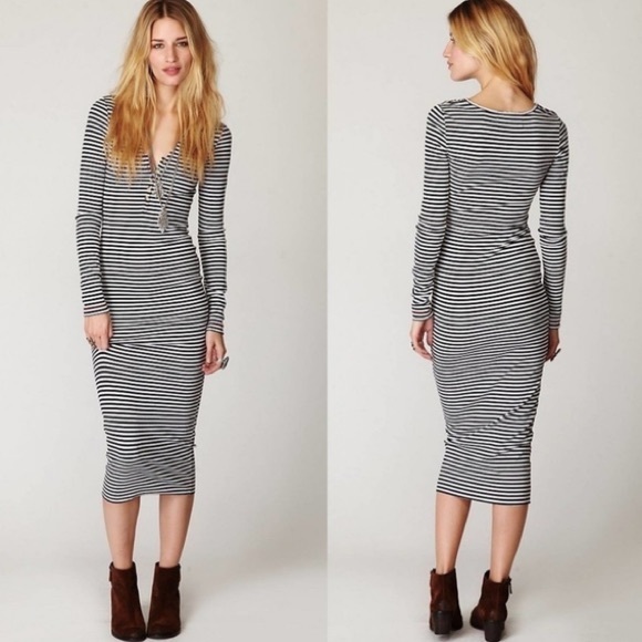 Free People Dresses & Skirts - Free people nwt X Anthropologie plum combo purple grey stretch maxi dress